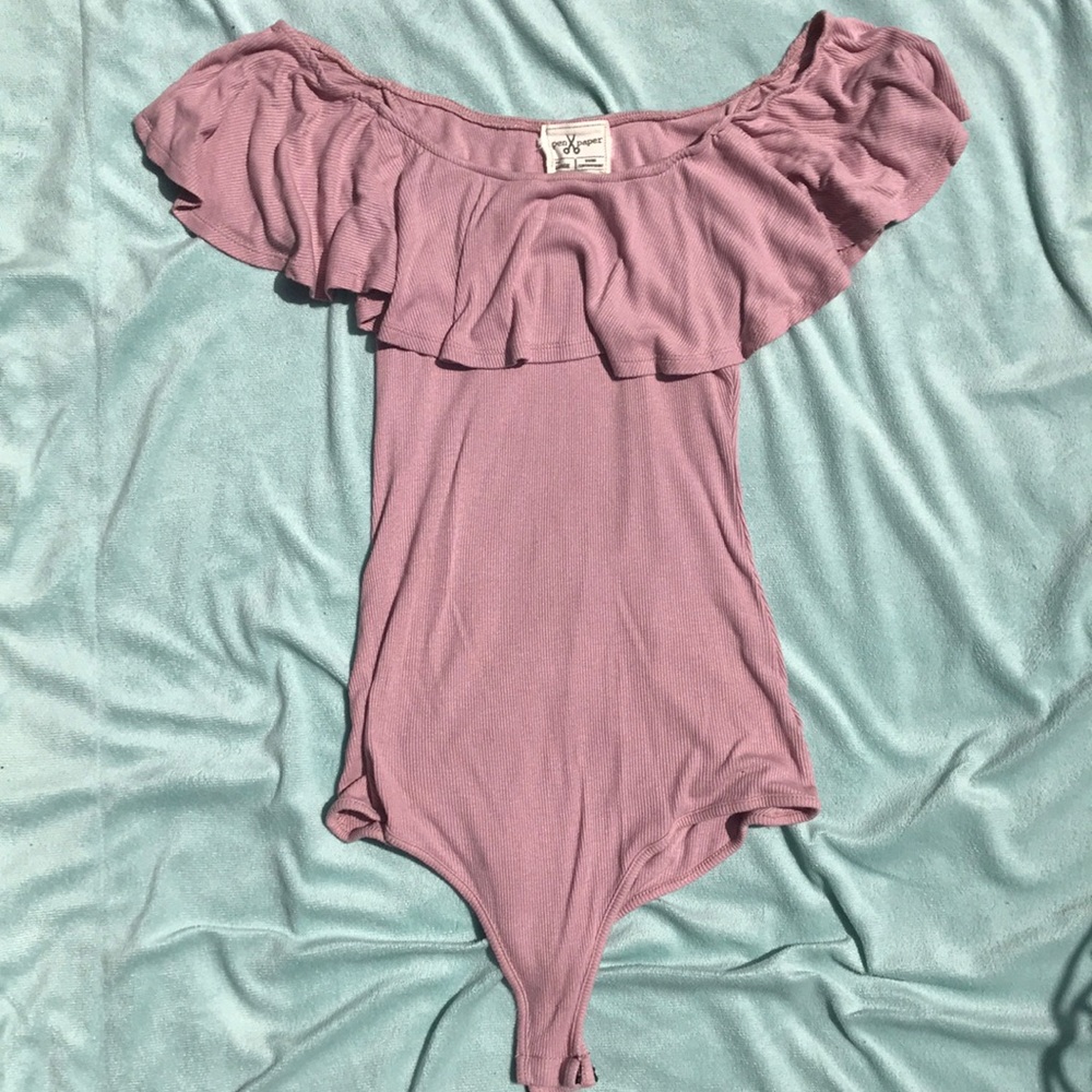 Pink off the shoulder Onesie